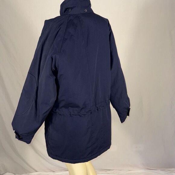 Vintage Blue Severn London Fog Mens Insulated Parka Coat Size Medium - Picture 8 of 13